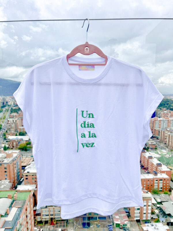 CAMISETA BLANCA MUJER ALGODON